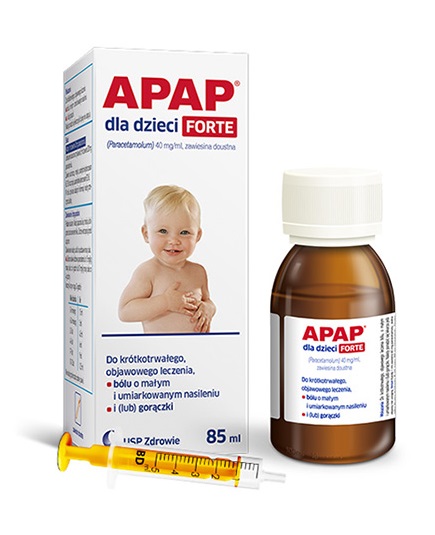 Apap Dla Dzieci Forte 40 Mg Ml Zawiesina Doustna 85 Ml