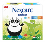 Nexcare ColdHot Therapy Pack Happy Kids, okład żelowy 11cm x 12cm, 2 sztuka
